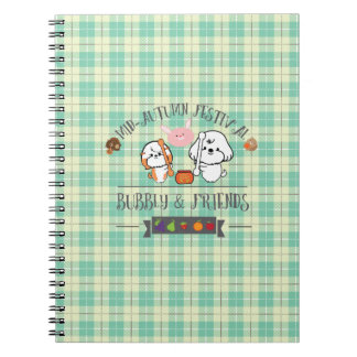 bubbly and friends celebrate mid autumn festival notebook
