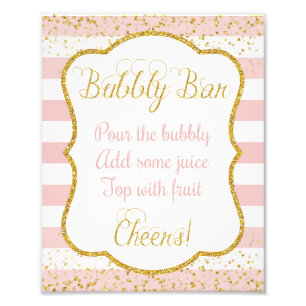 Bubbly Bar Sign • Bridal Shower 8 x 10 Print