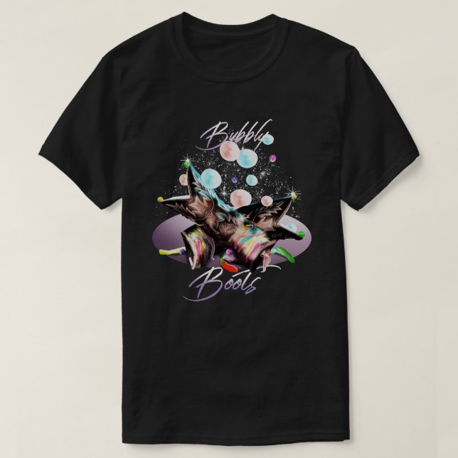 Bubbly Boots T-Shirt (Design Front)