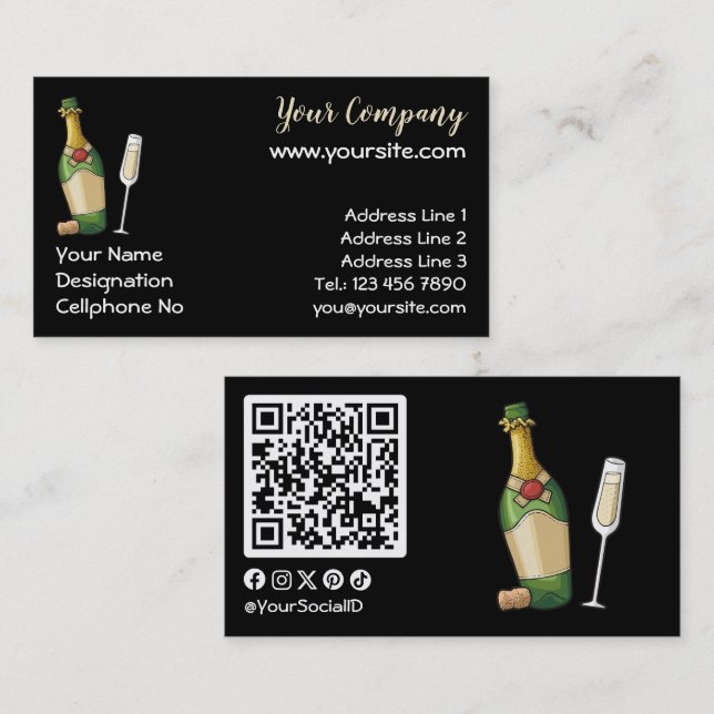Bubbly Business Card (Front/Back)