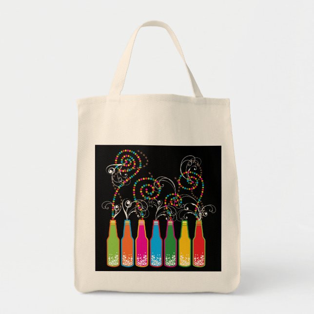 Bubbly Celebrations! Colourful Custom Gift Tote (Front)