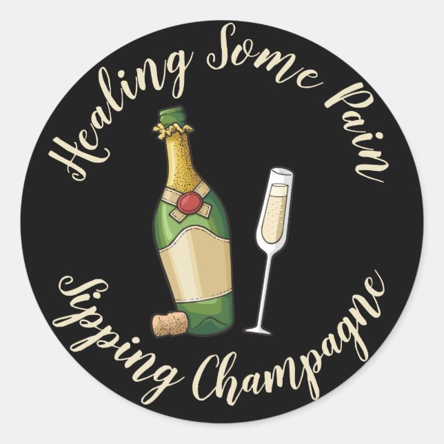 Bubbly Classic Round Sticker (Front)