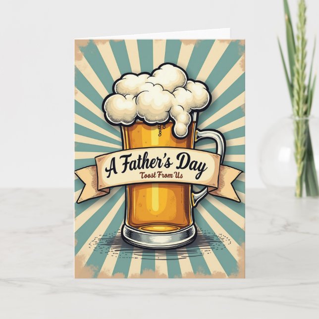 Bubbly Fathers Day Mug Card (Front)