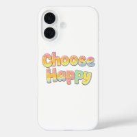 Bubbly Font "Choose Happy" Quote