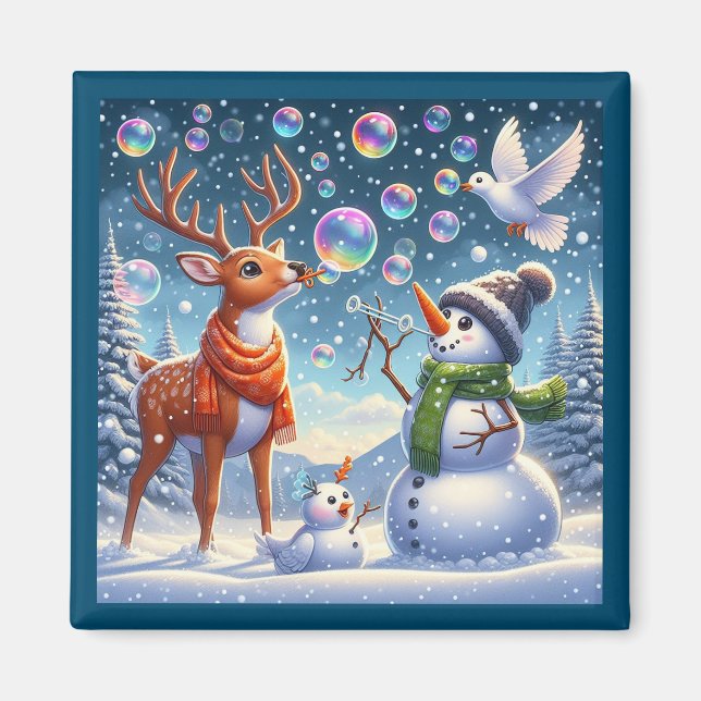 Bubbly Friends Magnet (Front)