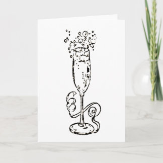 Bubbly Glass Holiday Card