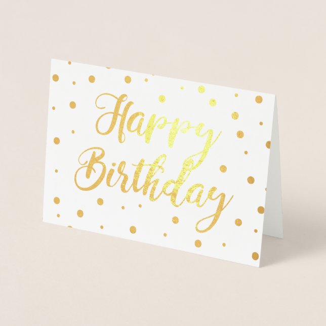 Bubbly Happy Birthday Foil Card (Front)