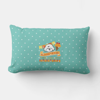 bubbly loves ice cream lumbar cushion