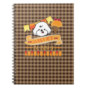 bubbly loves ice cream notebook