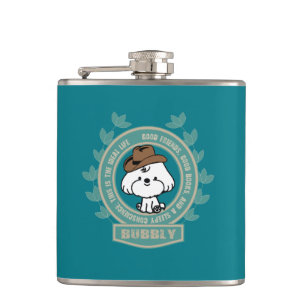 Bubbly- Mark twain Hip Flask