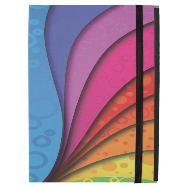 Bubbly Rainbow iPad Pro 12.9" Case (Front Closed)