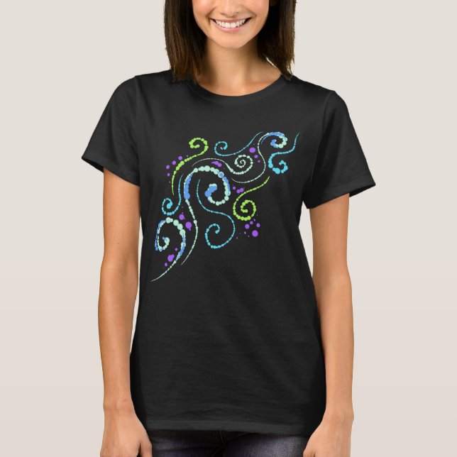 Bubbly Swirls Design Women's T-Shirt (Front)