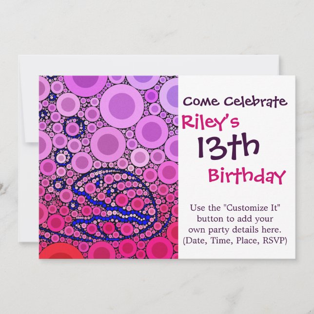 Bubbly Under the Sea Clam Shell Mosaic Art Invitation (Front)