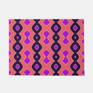 Bubbly Wave pink purple Doormat