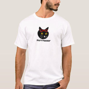 BubblyCuddle Purrfessor Cat T-Shirt