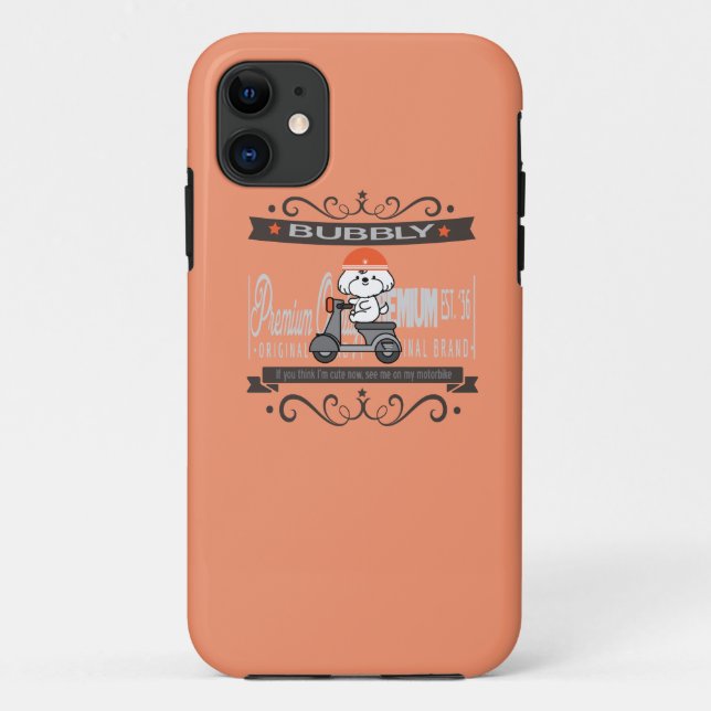 Bubbly's motorbike riding Case-Mate iPhone case (Back)