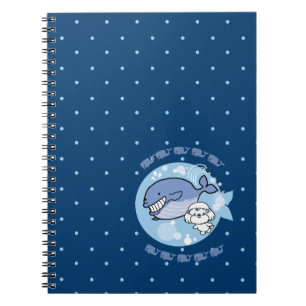 Bubbly's swimming with whale notebook