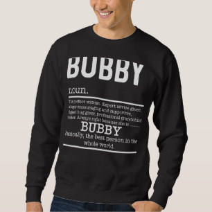 Bubby Definition Grandma Mother Day Sweatshirt