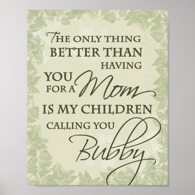 Bubby Poster (Front)