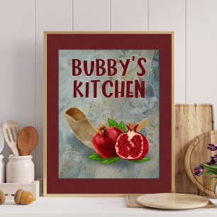 Bubby's Kitchen Jewish Grandmother Art Print