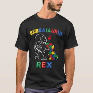 Bubbysaurus Autism Awareness Brother Dinosaur Sibl T-Shirt