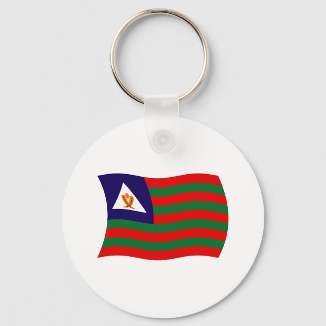 Bubi Tribal Flag Keychain (Front)