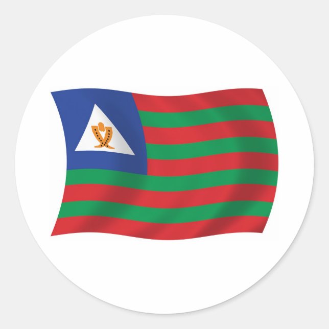 Bubi Tribal Flag Sticker (Front)