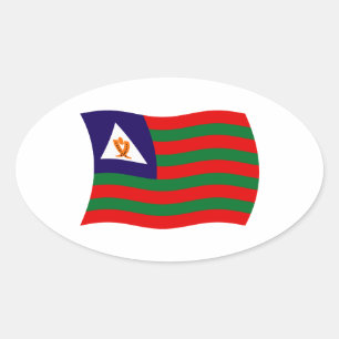 Bubi Tribal Flag Sticker