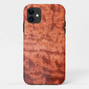 bubinga (faux) Wood Grain Finish iPhone 11 Case