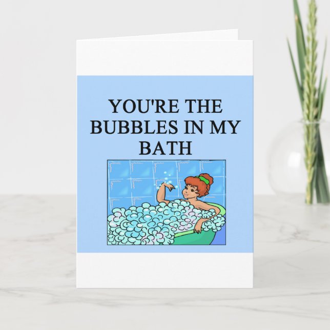buble bath lovers holiday card (Front)