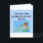 buble bath lovers holiday card<br><div class="desc">more funny desfigns in jimbuf and jimhartley galleries</div>