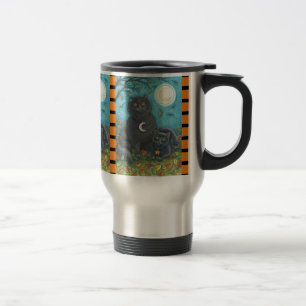 BUBO AND PYEWACKET, BLACK CATS TRAVEL COMMUTER MUG