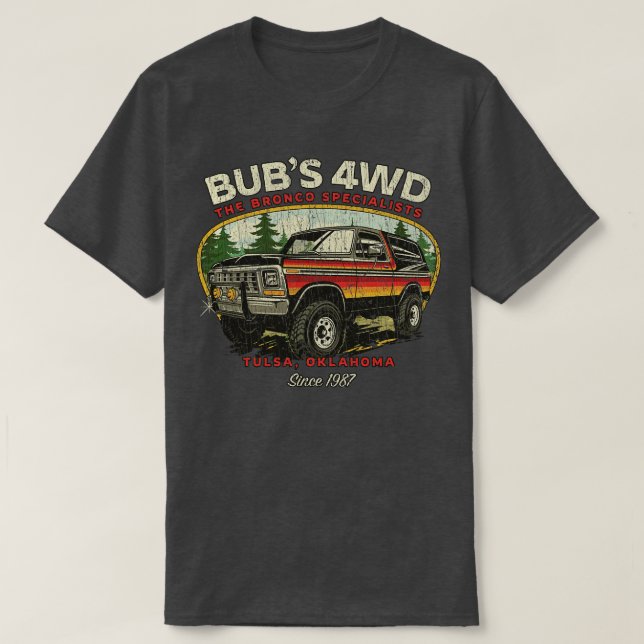 Bubs 4WD Tulsa 1987 T-Shirt (Design Front)
