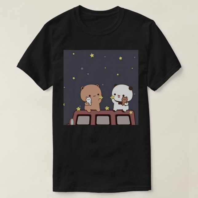 Bubu and Dudu Watching The Moon Together  Active T T-Shirt (Design Front)