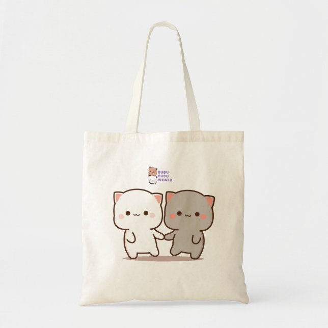 Bubu Dudu Holding Hands Tote Bag (Front)
