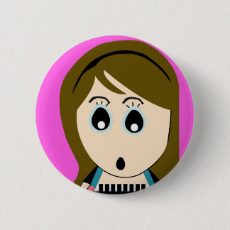 BUBU GIRL 6 CM ROUND BADGE