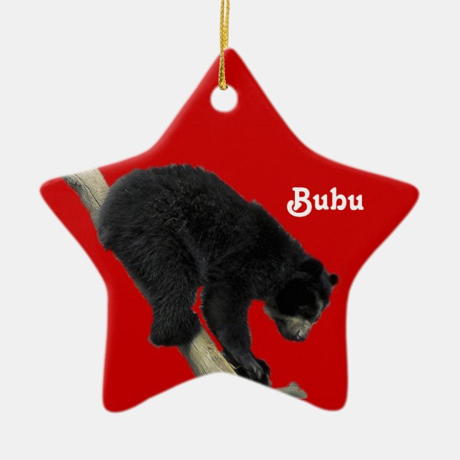 Bubu Star Ceramic Tree Decoration (Front)