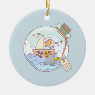 Bubu the Guinea pig, A jar of Adventure Ceramic Ornament