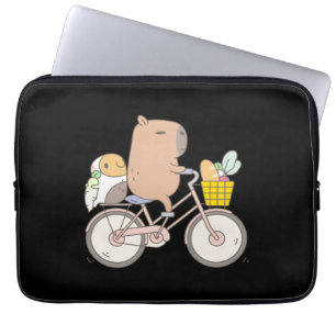 Bubu the Guinea Pig Biking Laptop Sleeve