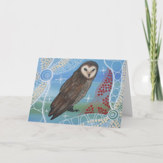Bubuk Owl Dreaming II Card (Front)