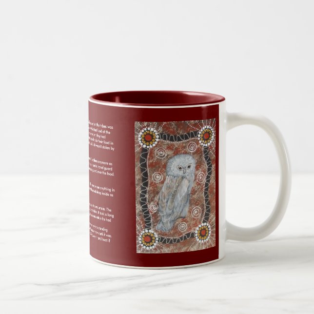 Bubuk (Owl Dreaming) Mug with Dreamtime Story (Right)