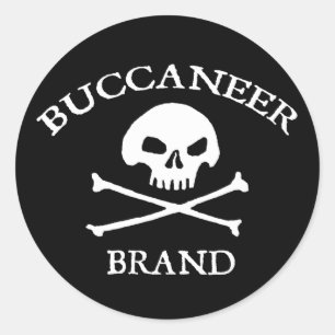 Buccaneer Brand Classic Round Sticker