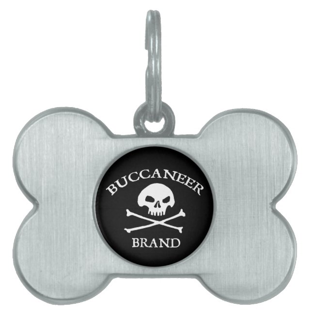 Buccaneer Brand Pet Name Tag (Front)