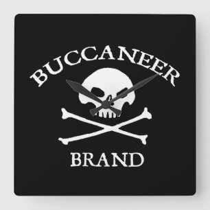 Buccaneer Brand Square Wall Clock