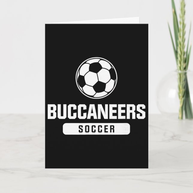 Buccaneers Soccer For Elementary, Middle, And High Card (Front)