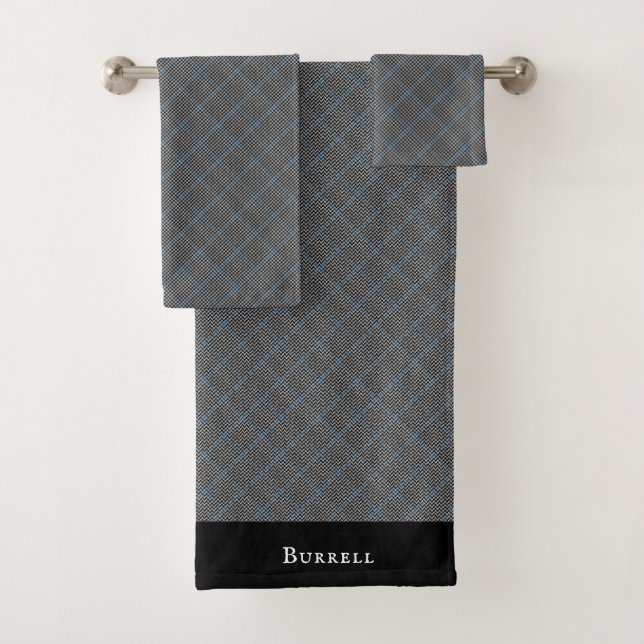 Buccleuch Check Highland Gladstone Pattern Bath Towel Set (Insitu)