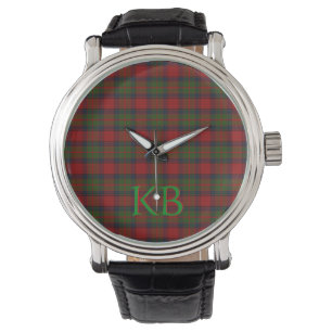 Buccleuch Official Tartan with monogram / initials Watch