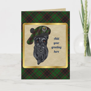 Buchan Badge & Tartan Personalised Card