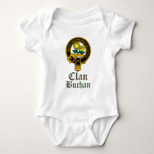 Buchan Scottish Crest Tartan Clan Name Clothes Baby Bodysuit