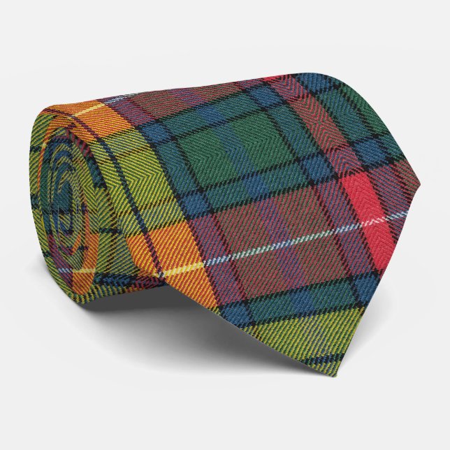 Buchanan Ancient Tartan Pattern Tie (Rolled)